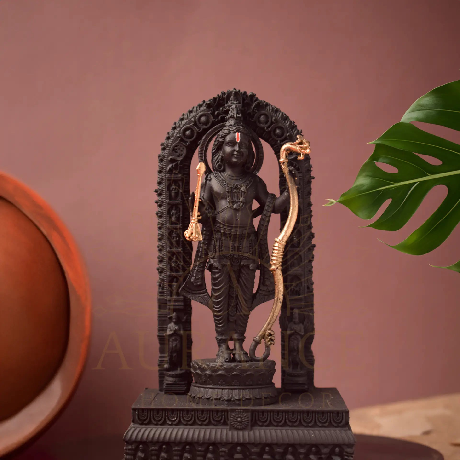 Divine Ayodhya Ram Lalla Statue (7 Inch - Matte Black)