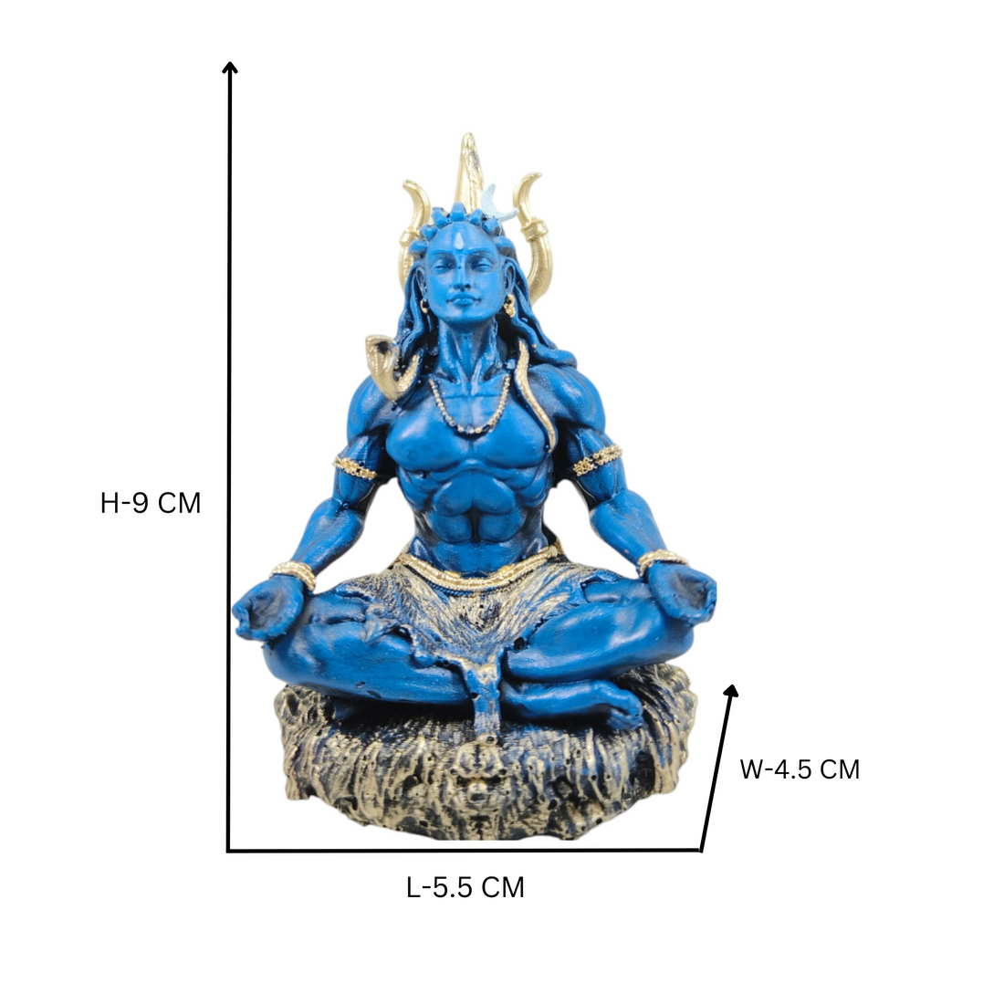Meditating Shiva Statue – A Symbol of Peace for Home Decor, Office, and Car Accessories