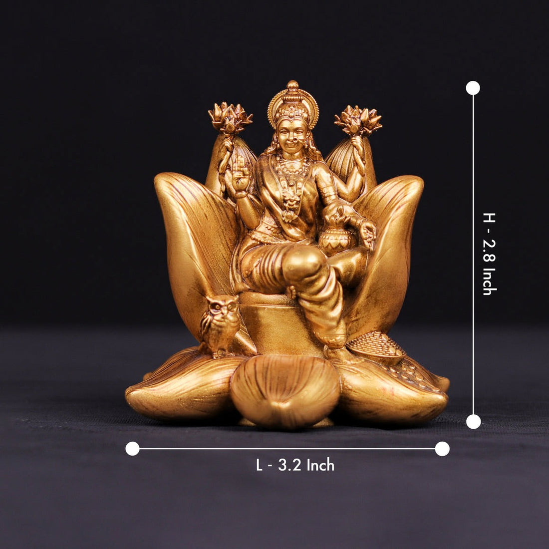 Elegant Laxmi-Ganesh Resin Idol: Symbol of Prosperity and Harmony