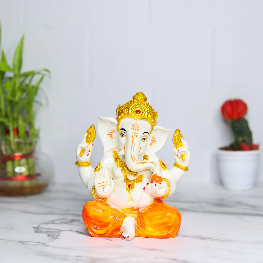 Lord Ganesha Resin Crafted Spiritual Sculpture