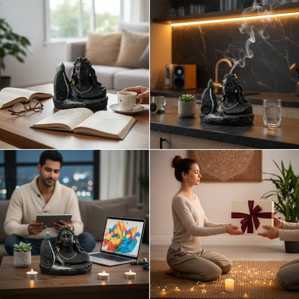 Big Adiyogi Smoke Fountain