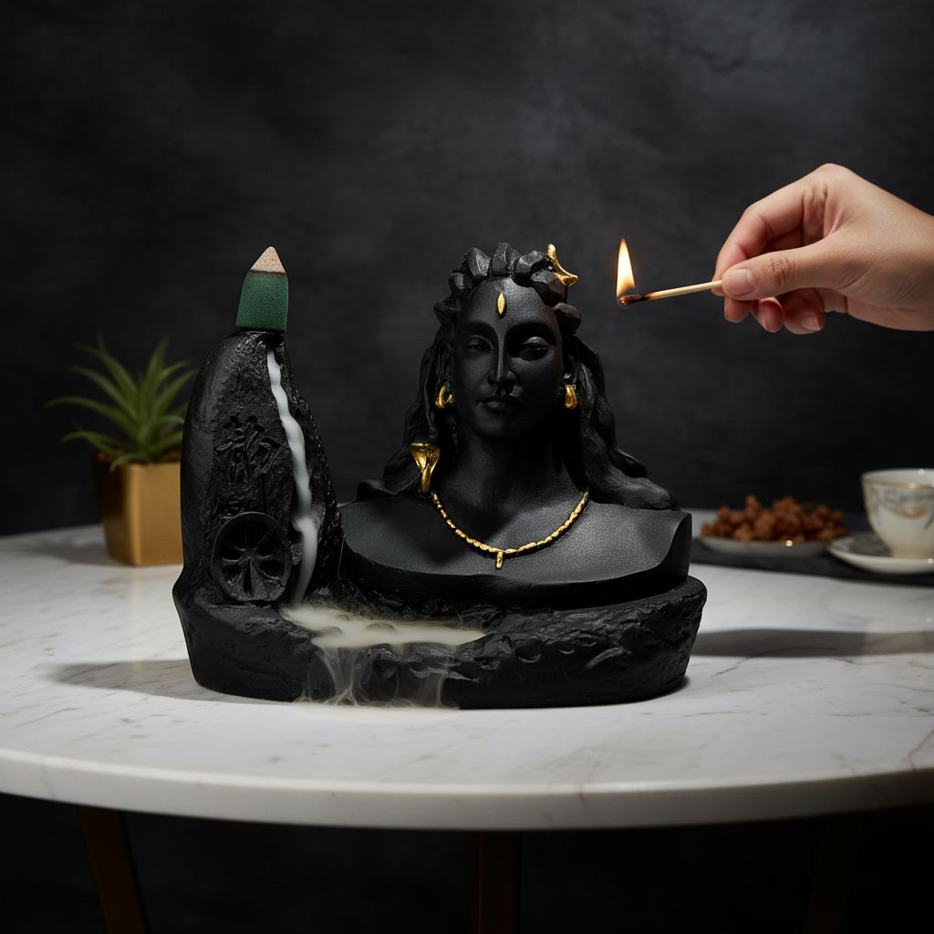 Big Adiyogi Smoke Fountain