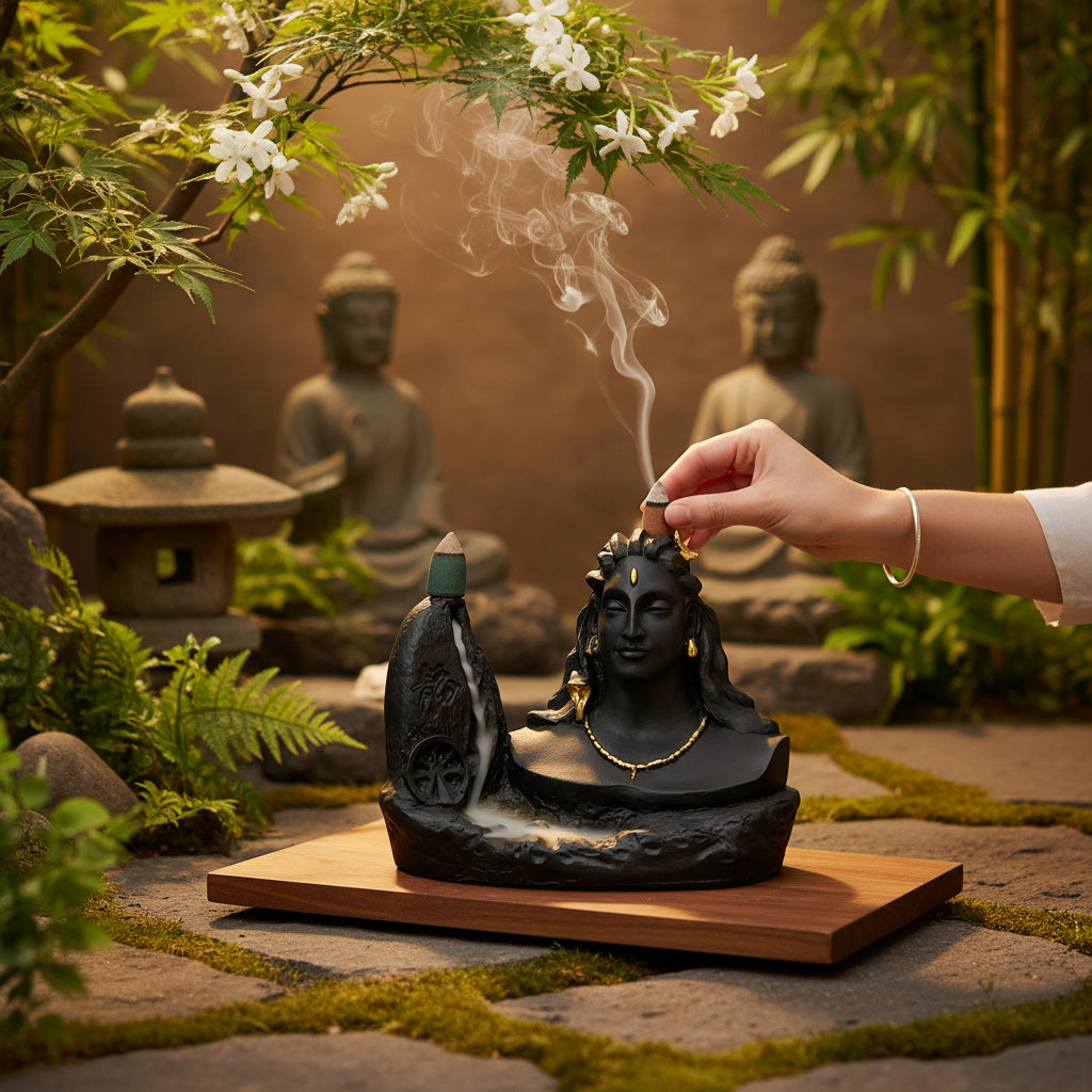 Big Adiyogi Smoke Fountain