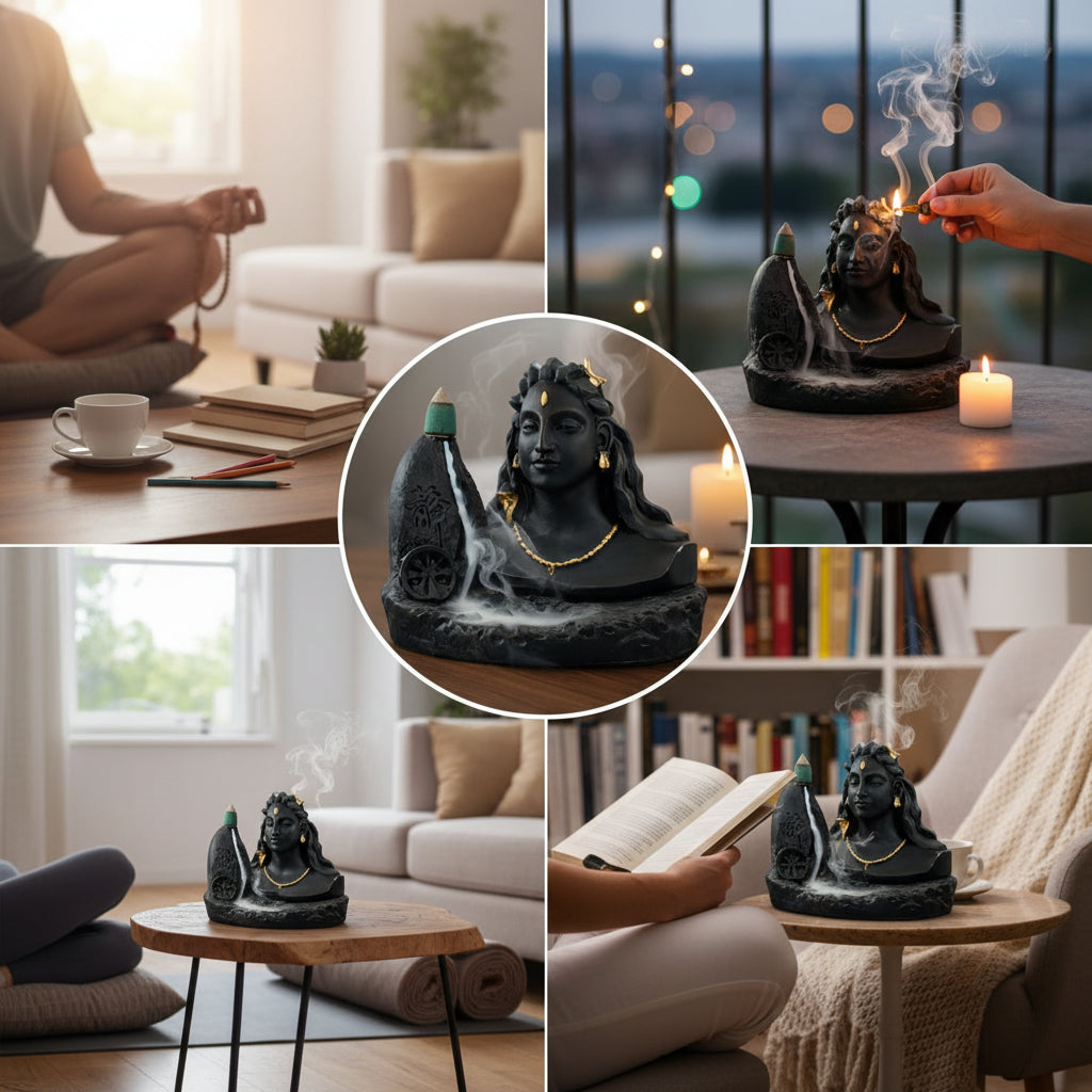 Big Adiyogi Smoke Fountain