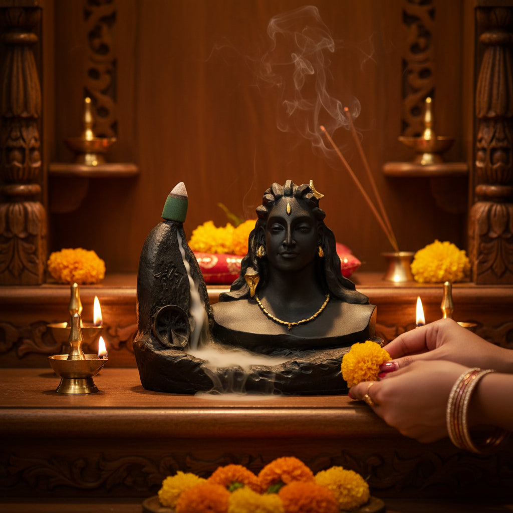 Big Adiyogi Smoke Fountain
