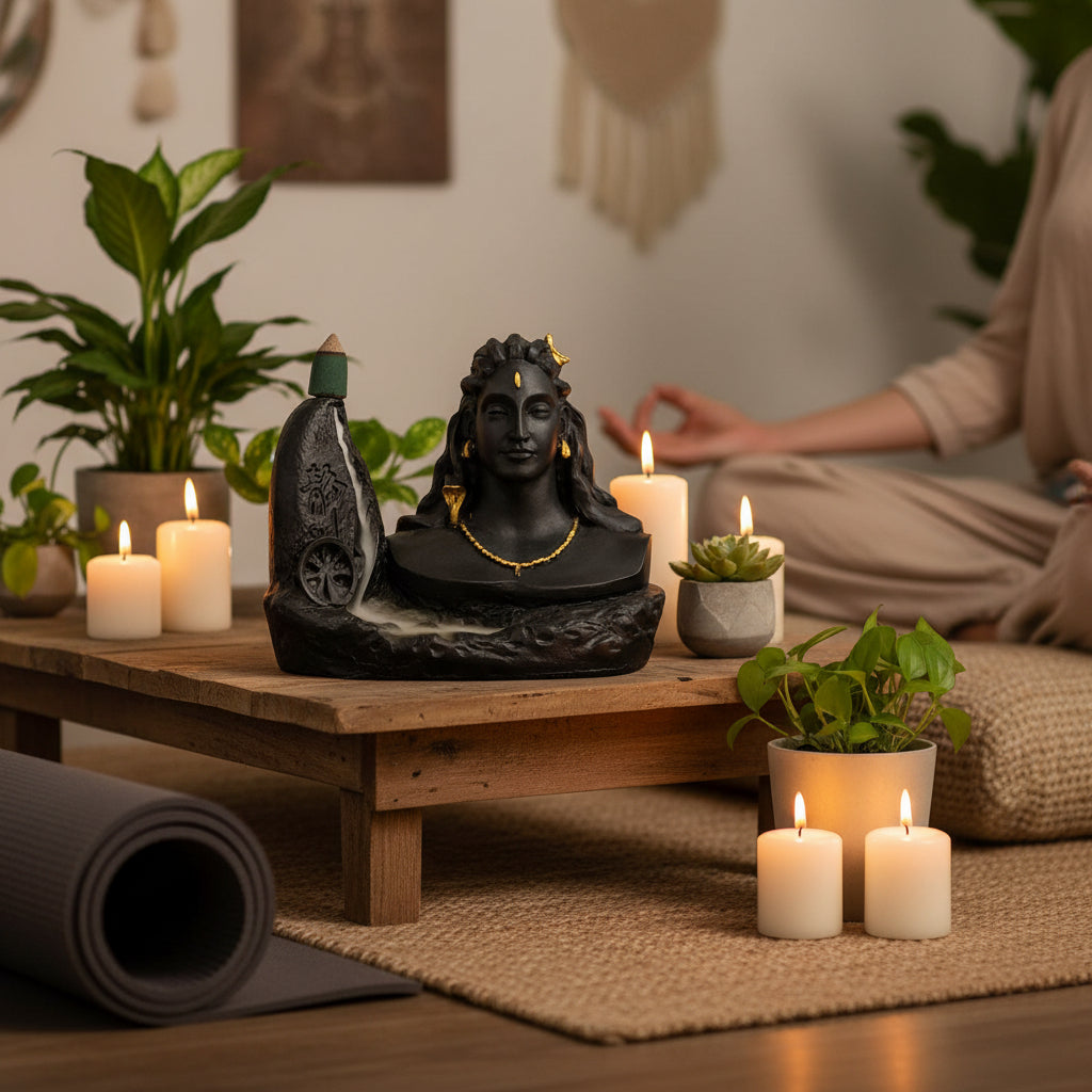 Big Adiyogi Smoke Fountain