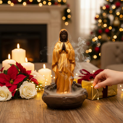 Mother Mary Smoke Resin Statue