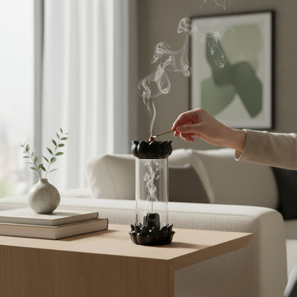 Shiva Lingam Smoke Waterfall Incense Holder