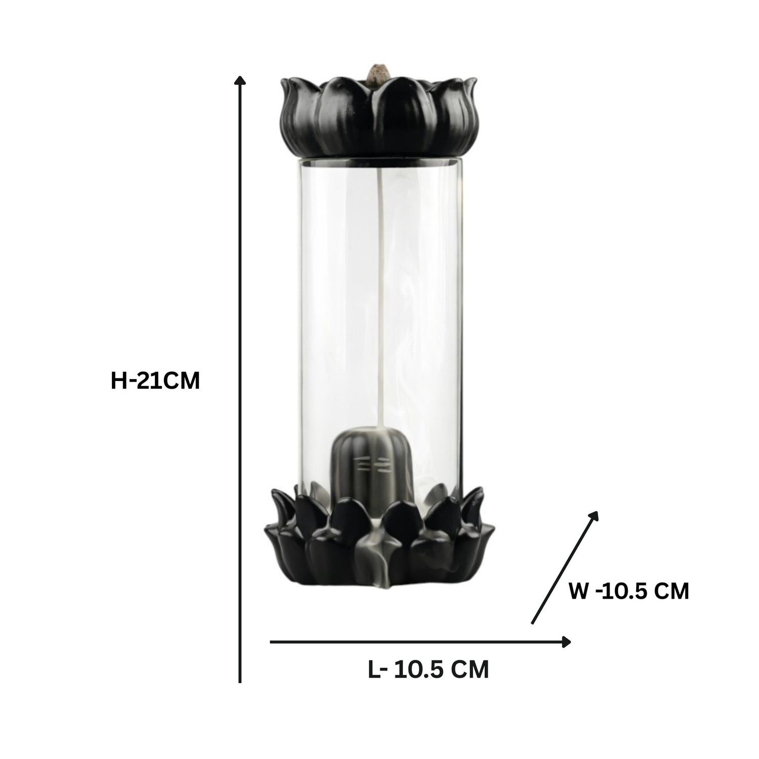 Shiva Lingam Smoke Waterfall Incense Holder