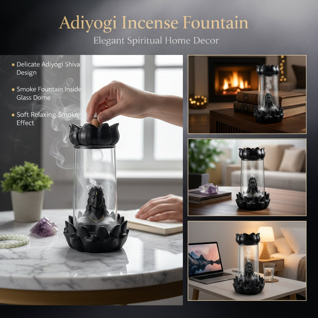 Shivlinga Incense Holder Backflow With 10 Back Flow Cones