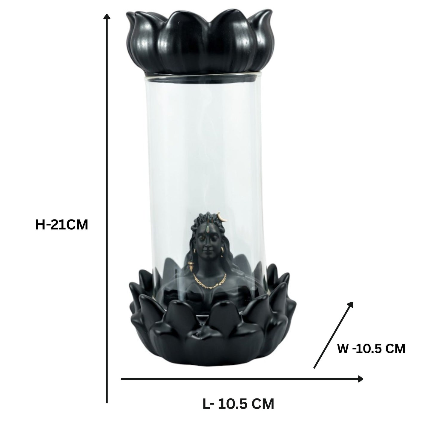 Shivlinga Incense Holder Backflow With 10 Back Flow Cones
