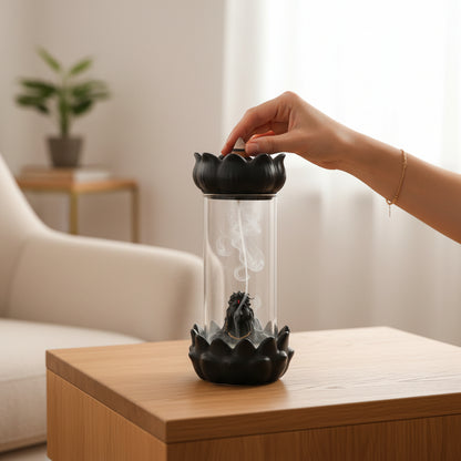 Shivlinga Incense Holder Backflow With 10 Back Flow Cones