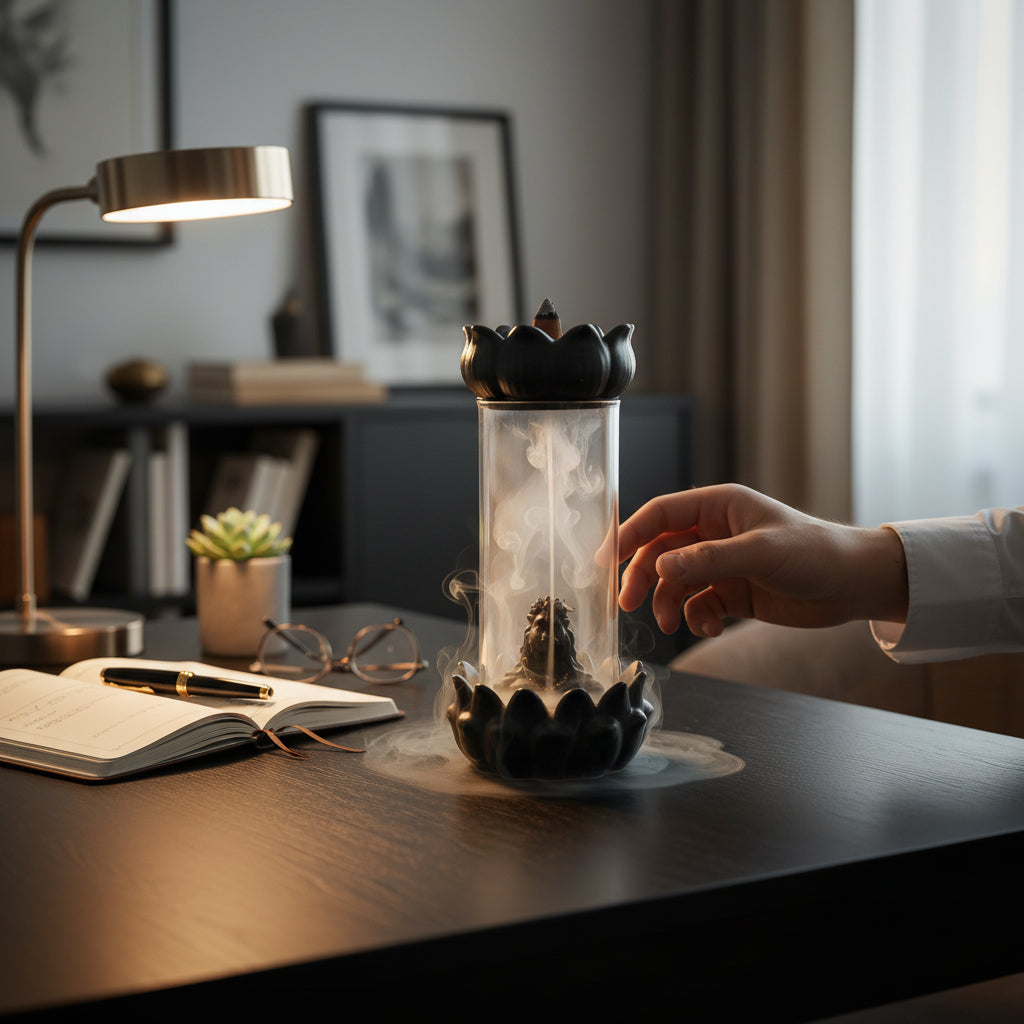 Shivlinga Incense Holder Backflow With 10 Back Flow Cones