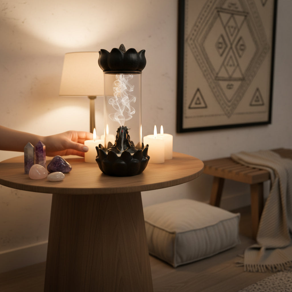 Shivlinga Incense Holder Backflow With 10 Back Flow Cones