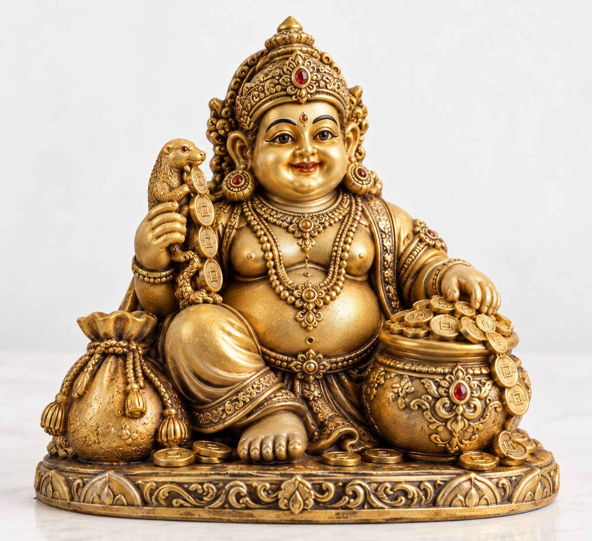 Kuber Idol with Kuber Potli | Diwali &amp; Dhanteras Gift Set by Aurance Crafts
