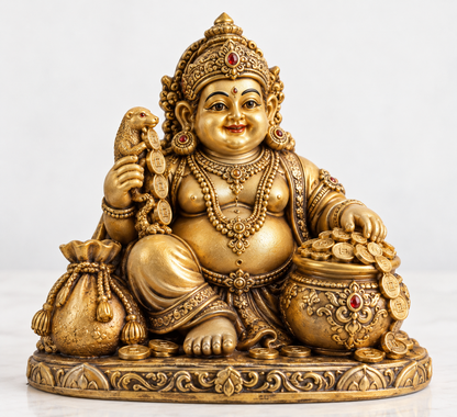 Kuber Idol with Kuber Potli | Diwali &amp; Dhanteras Gift Set by Aurance Crafts