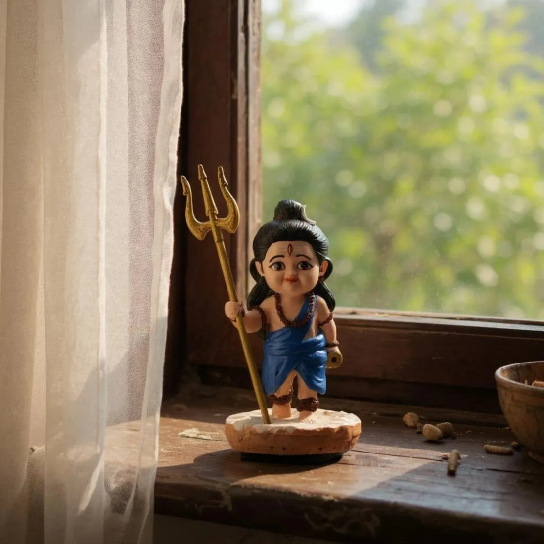 Baby Shiva Resin Statue  Idol for Car Dasboard