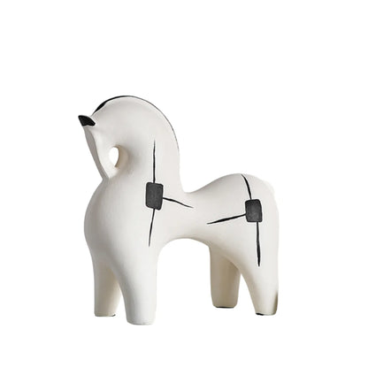 Resin Horse Statue Animal Figurine Sculpture