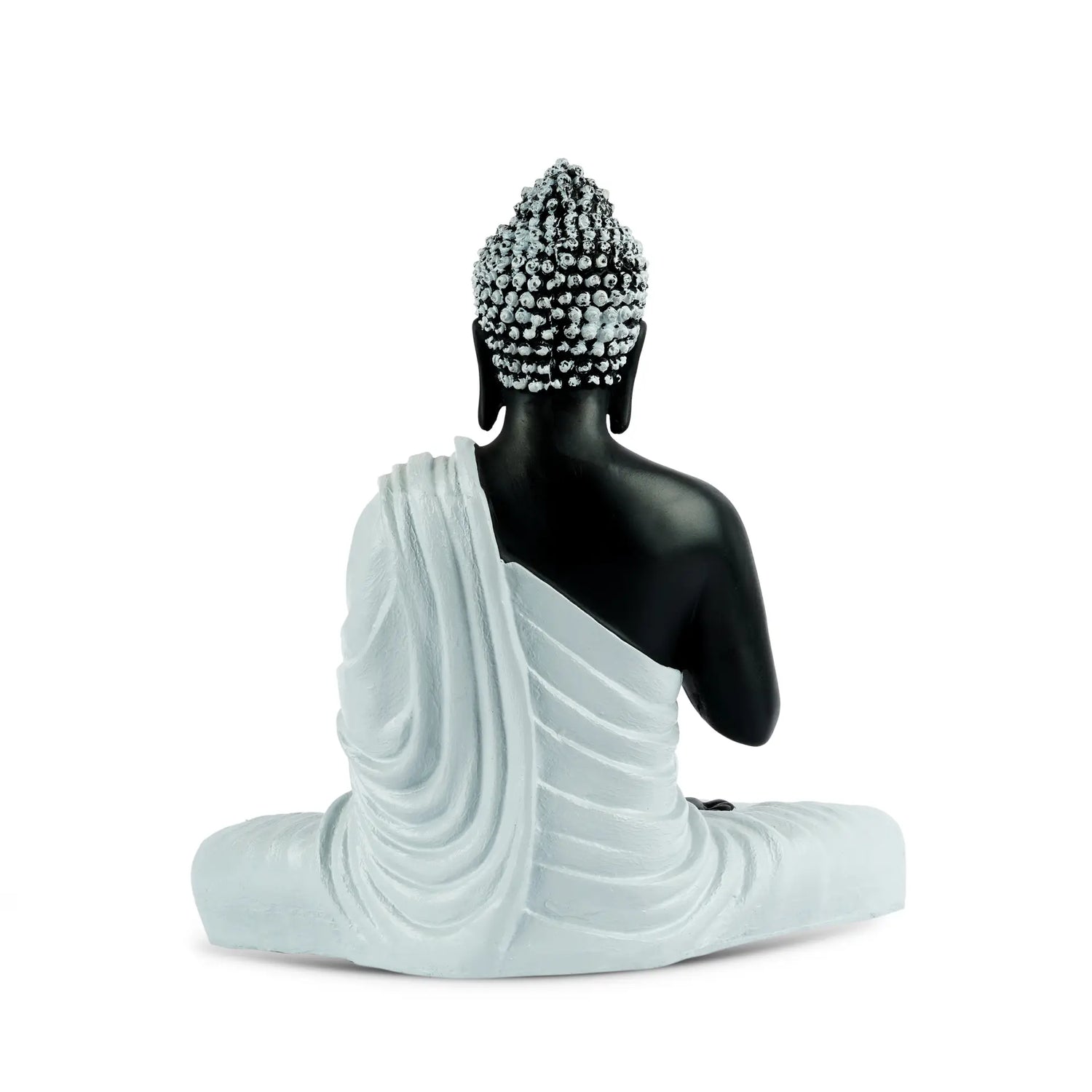 Golden Buddha in White Shawl: A Symbol of Peace and Serenity