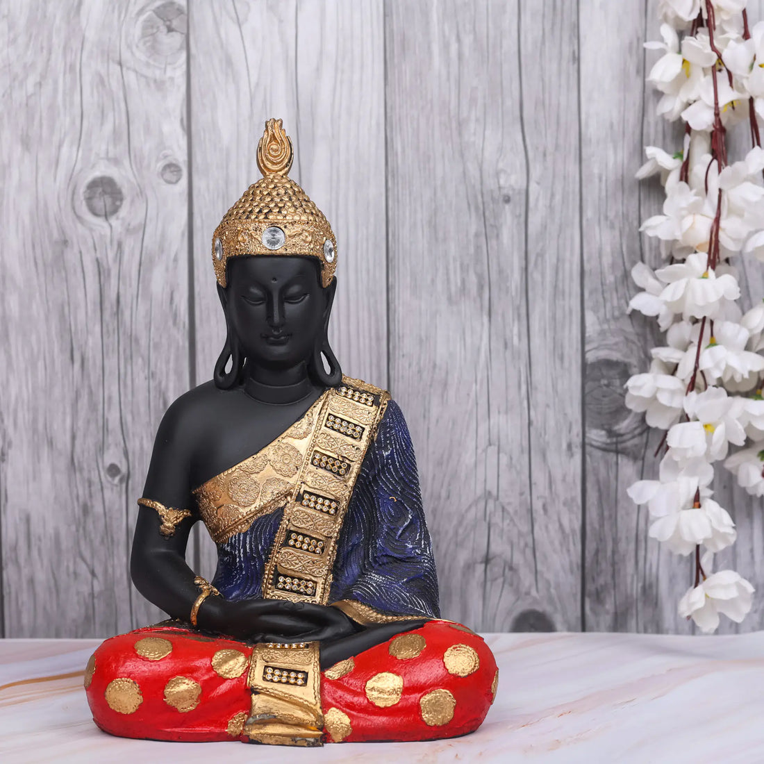 Meditating Lord Buddha Idol Decorative Showpiece