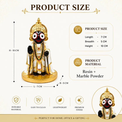 Decorative Lord Jagannath Resin Statue for Home Decor