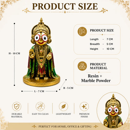 Jagannath Idol – Resin Statue | Lord Jagannath Murti for Home Temple, Pooja Room &amp; Spiritual