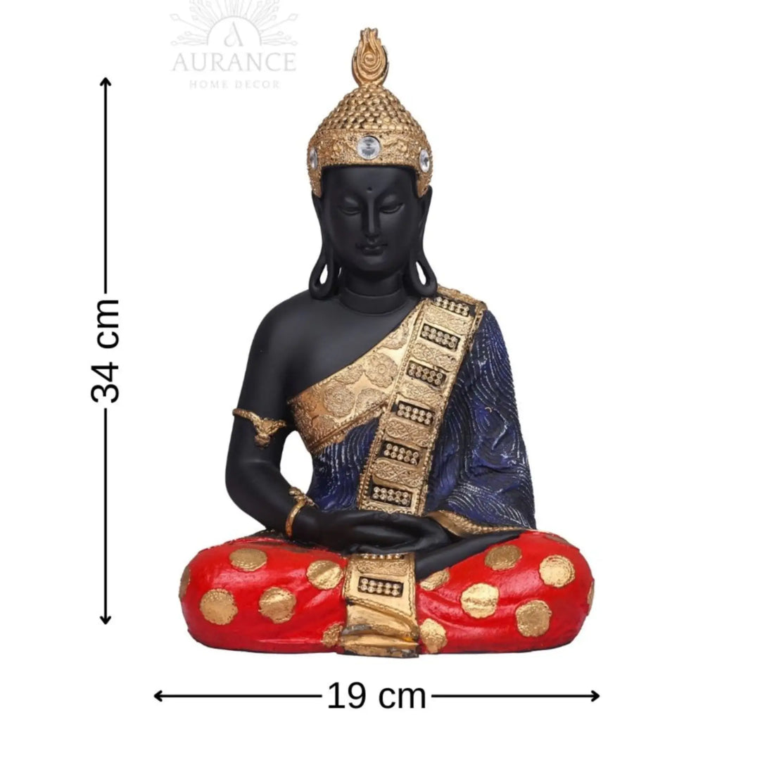 Meditating Lord Buddha Idol Decorative Showpiece