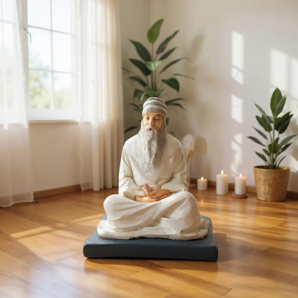 Whispers of Wisdom: Handcrafted White Osho statue