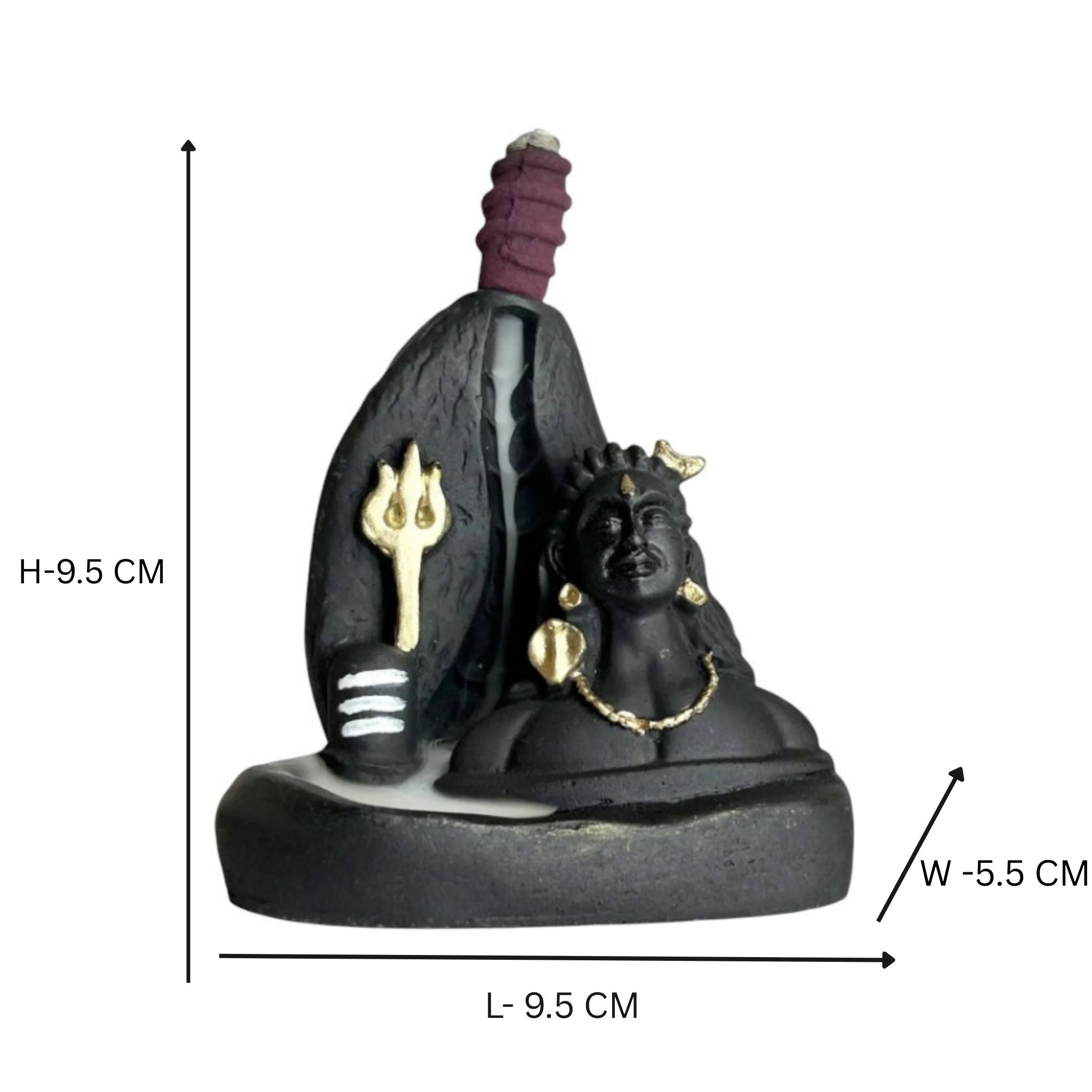 Mountain Adiyogi Smoke Fountain