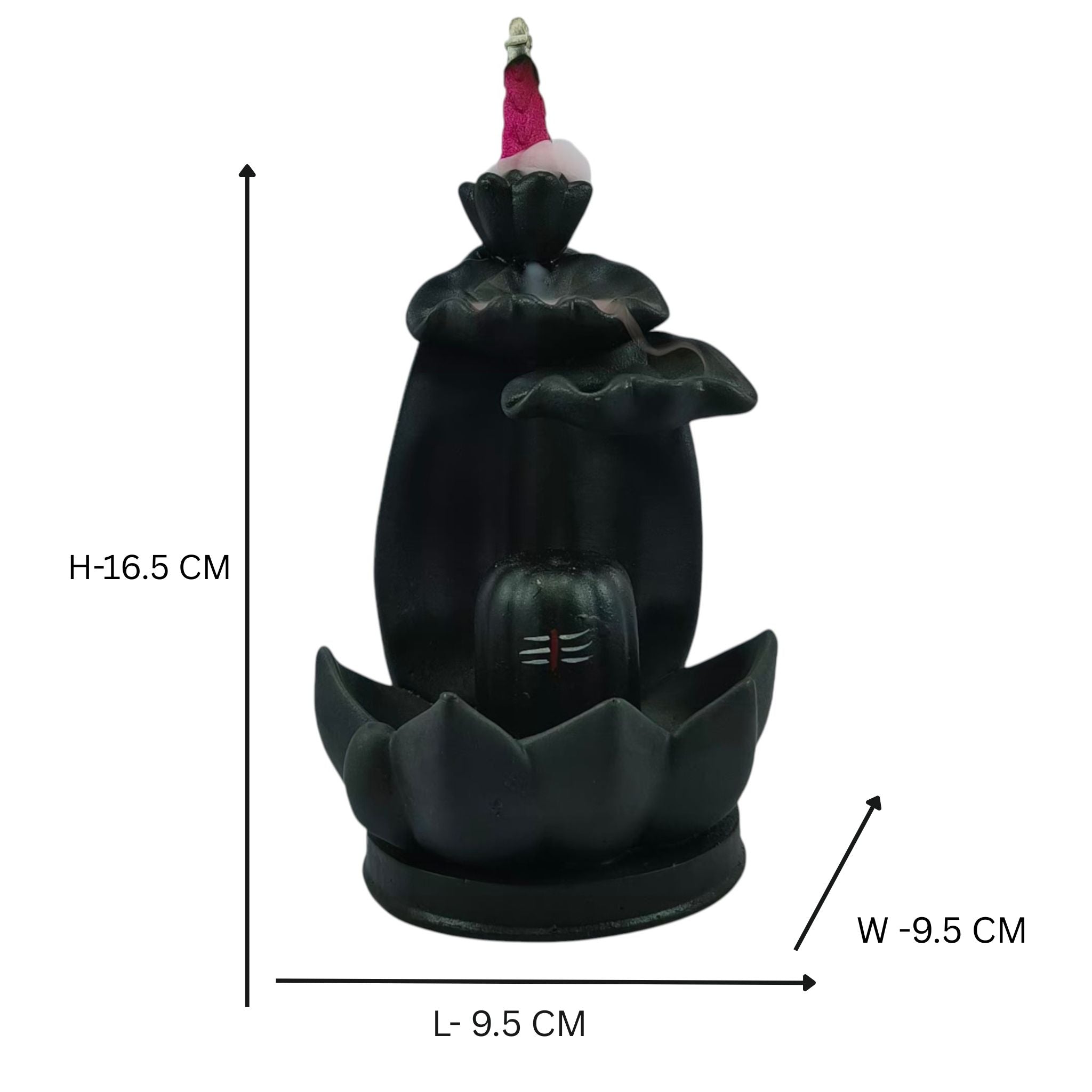 Shiva Lingam Smoke Backflow Incense Holder