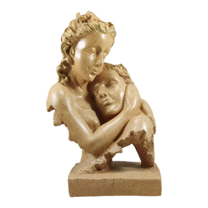 Couple Face Resin Statue - Timeless Romance