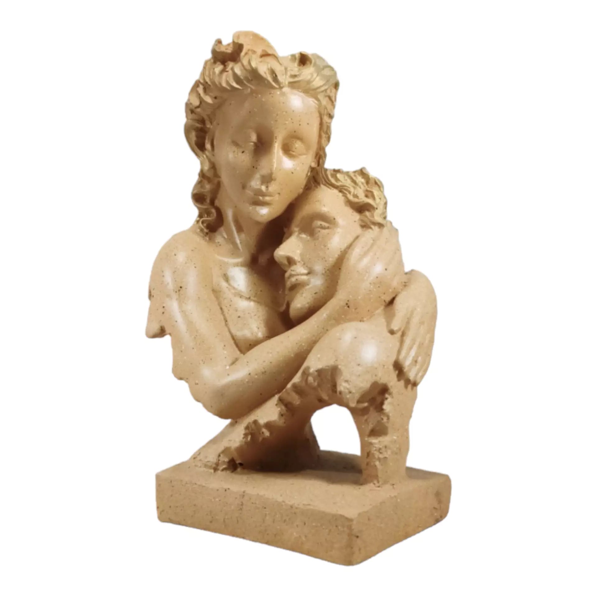 Couple Face Resin Statue - Timeless Romance