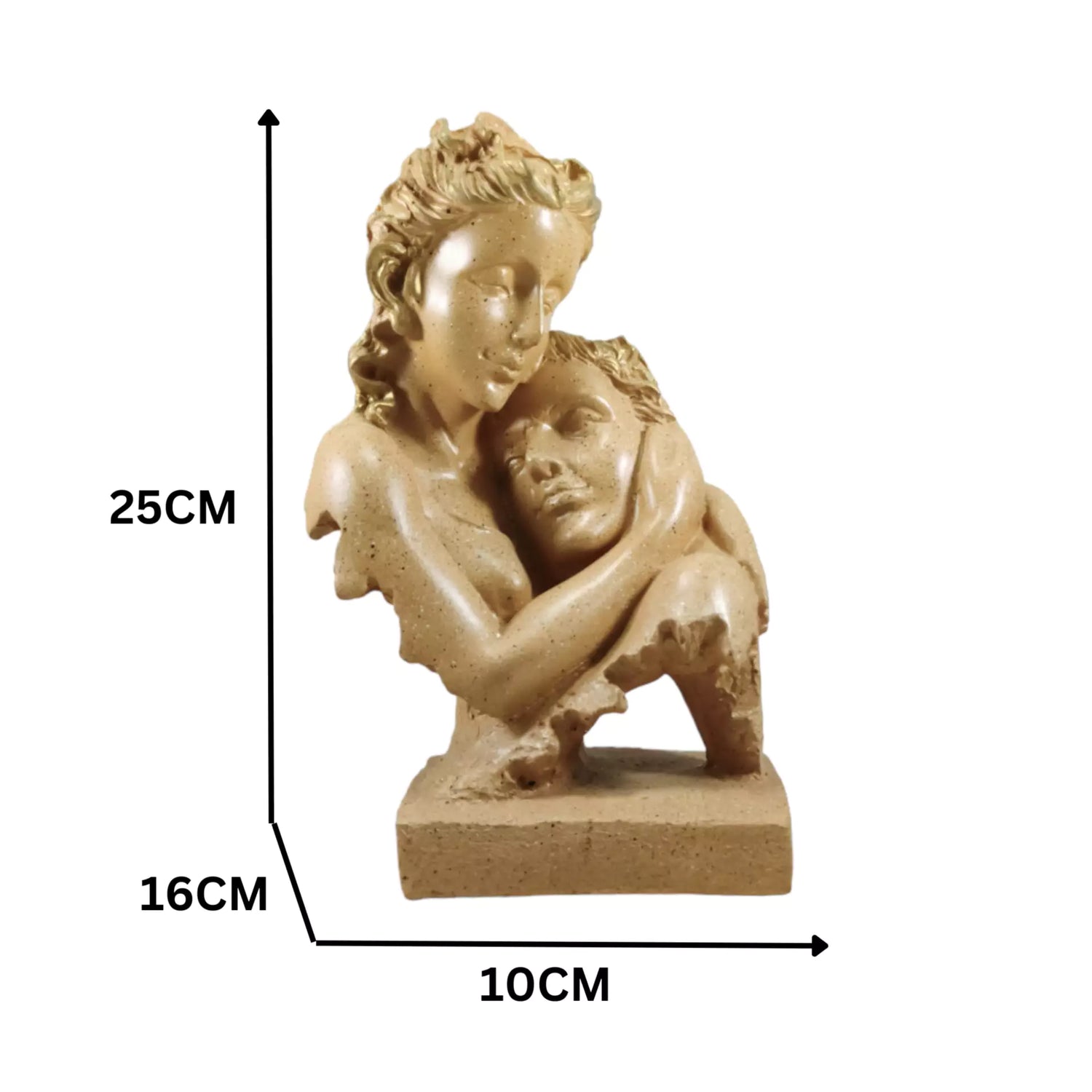 Couple Face Resin Statue - Timeless Romance