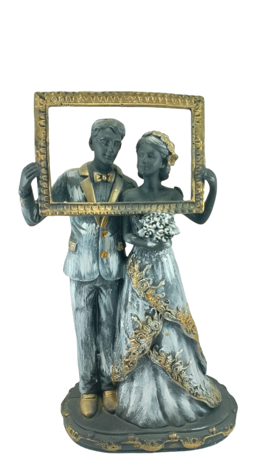 Frame Couple Statue Resin Sculpture -Romantic Decor