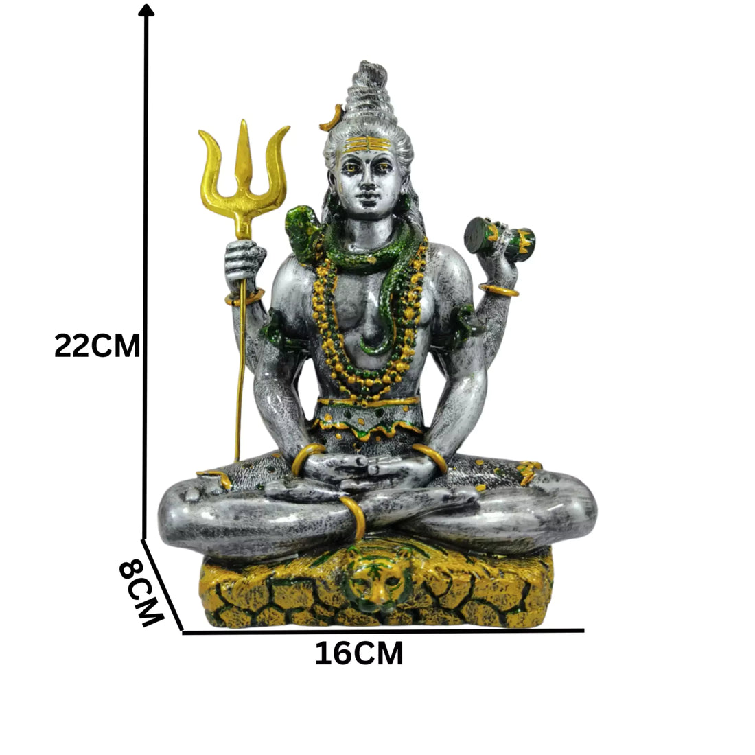 Divine Elegance: Shiva With Trisul Resin Statue