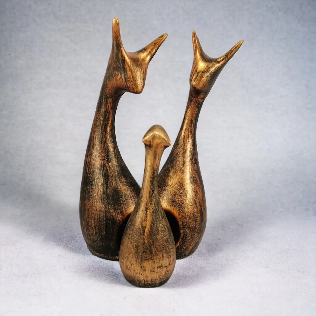 Cat Family in Golden colour with pointed ears