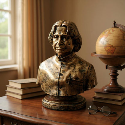 The Visionary Leader A.P.J. Sculpture in Antique