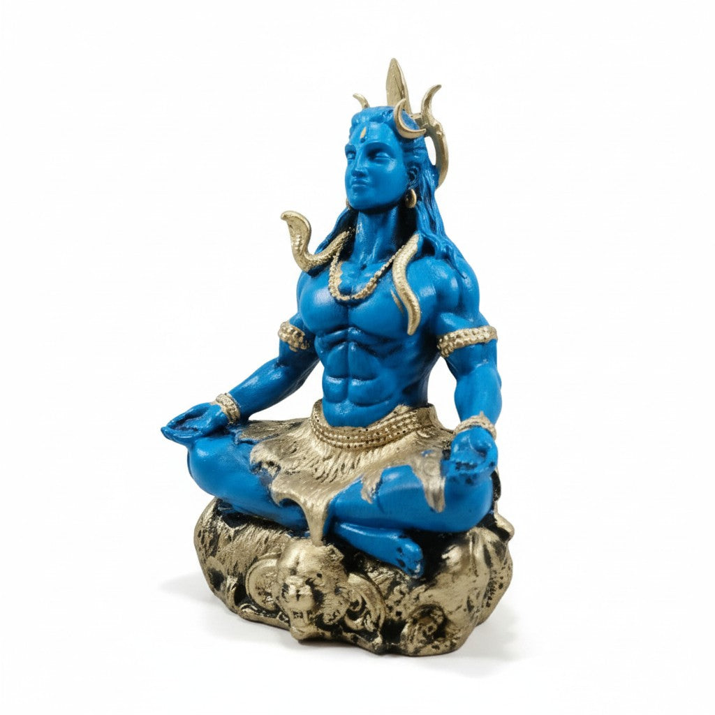 Meditating Shiva Statue – A Symbol of Peace for Home Decor, Office, and Car Accessories