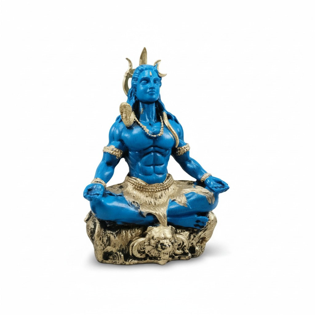 Meditating Shiva Statue – A Symbol of Peace for Home Decor, Office, and Car Accessories