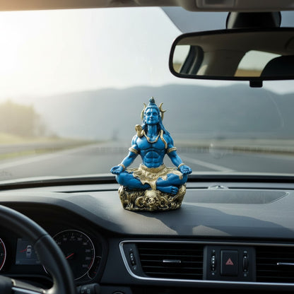 Meditating Shiva Statue – A Symbol of Peace for Home Decor, Office, and Car Accessories