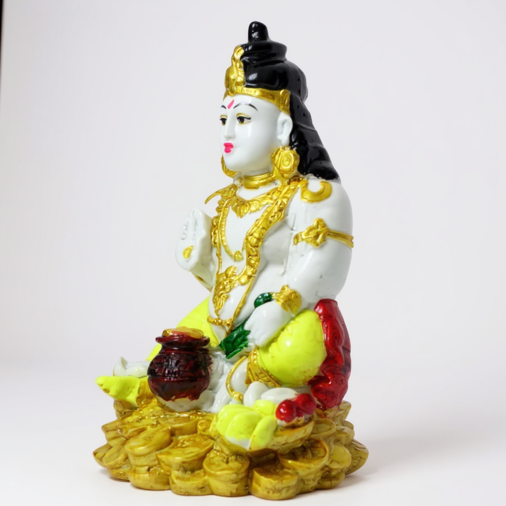 Kuber God Handcrafted Resin Statue – Symbol of Wealth &amp; Prosperity