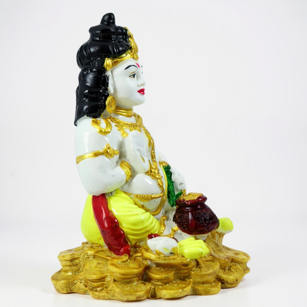 Kuber God Handcrafted Resin Statue – Symbol of Wealth &amp; Prosperity