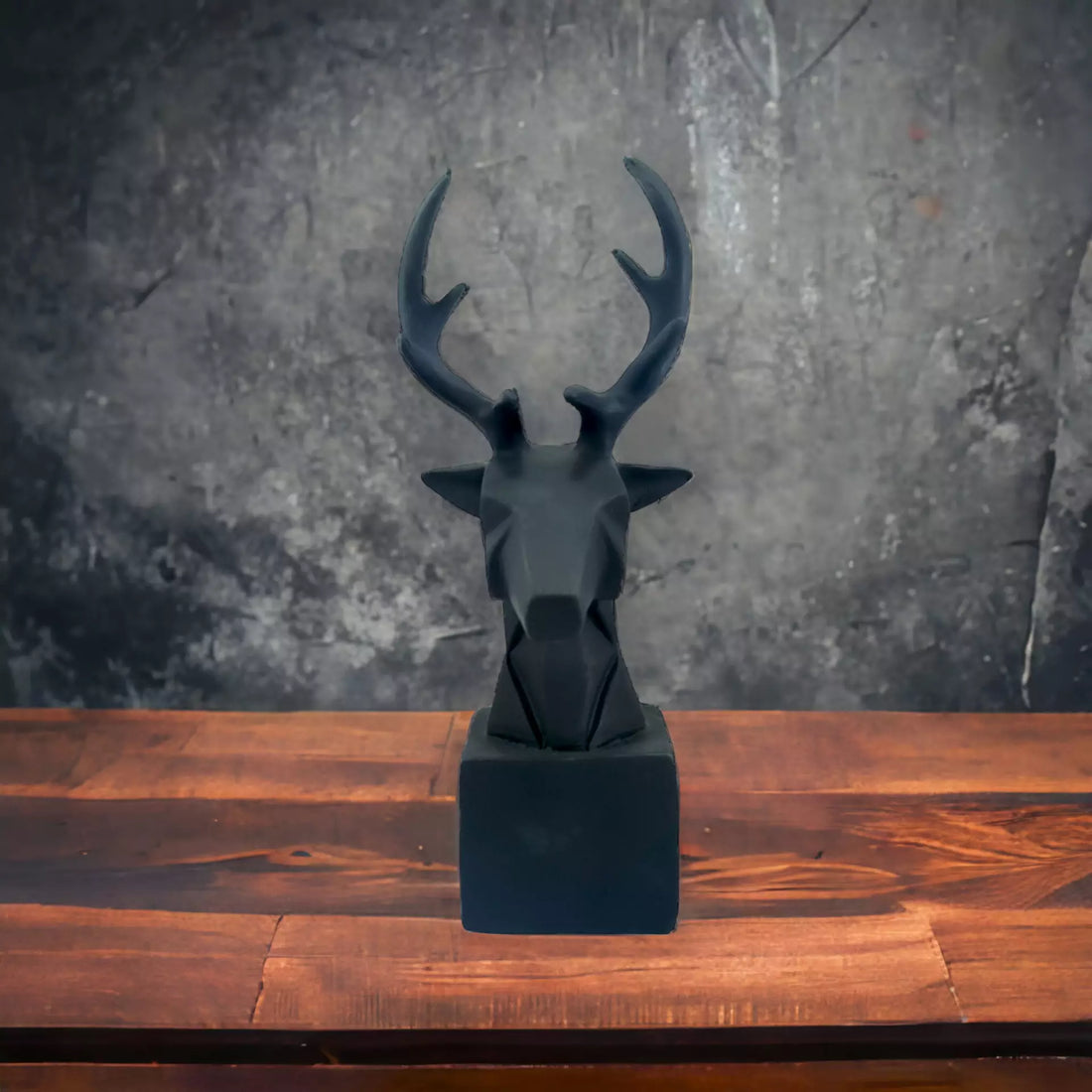 Majestic Deer Head Resin Handcrafted Statue