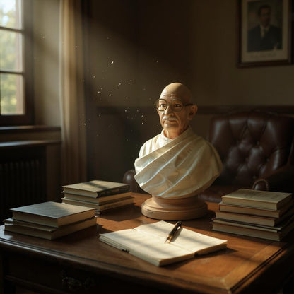 Mahatma Gandhi Resin Artwork: Handcrafted Symbol of Truth and Equality