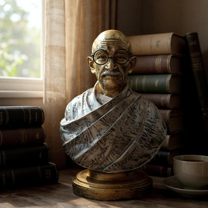 Mahatma Gandhi Resin Artwork: Handcrafted Symbol of Truth and Equality