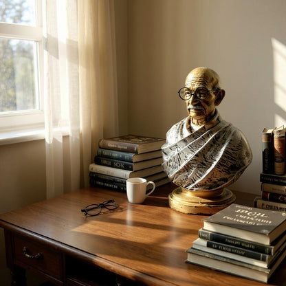 Mahatma Gandhi Resin Artwork: Handcrafted Symbol of Truth and Equality