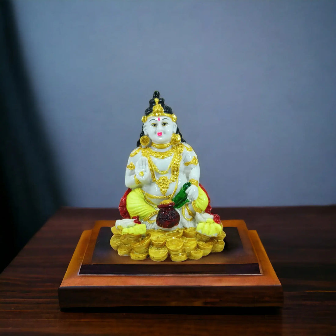 Kuber God Resin Wealth and Prosperity Sculpture