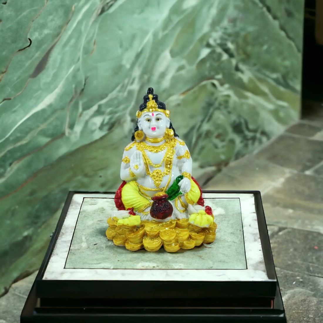 Kuber God Resin Wealth and Prosperity Sculpture