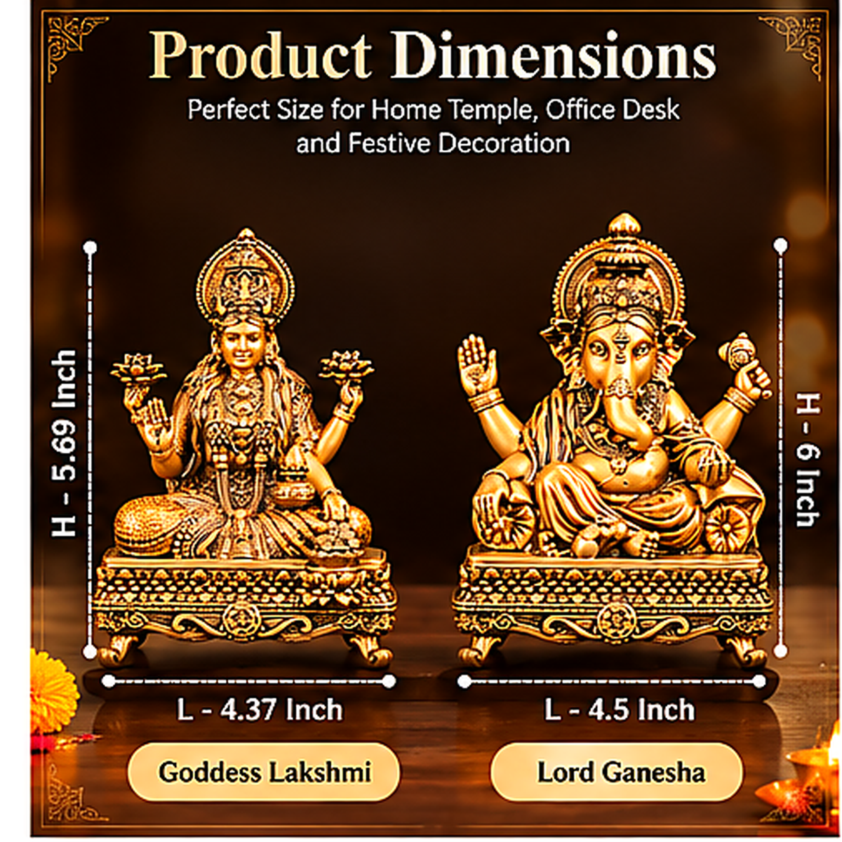 Lakshmi Ganesh Statue for Diwali Puja