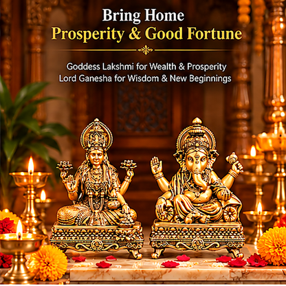 Lakshmi Ganesh Statue for Diwali Puja